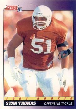 Stan Thomas Chicago Bears 1991 Score NFL Rookie Card #609